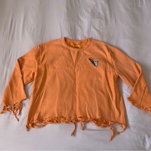 7SEVENTEEN ANGEL Distressed Crewneck Sweater size Large